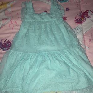 Girls lace print dress